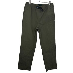 Afield Out Belted Pants Mens Size Medium Olive Hiking Outdoors Trail Trek 32x30